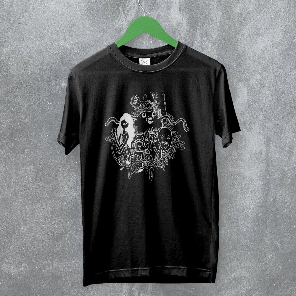 Adventure Time Doodle Character Cartoon Animated Series Graphic T-Shirt 81